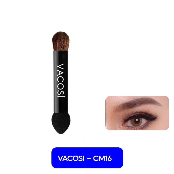 [Bịch 4 Cái] Cọ Trang Điểm Mắt 2 Đầu Tiện Lợi Vacosi Sponge & Brush Eyeshadow - CM16