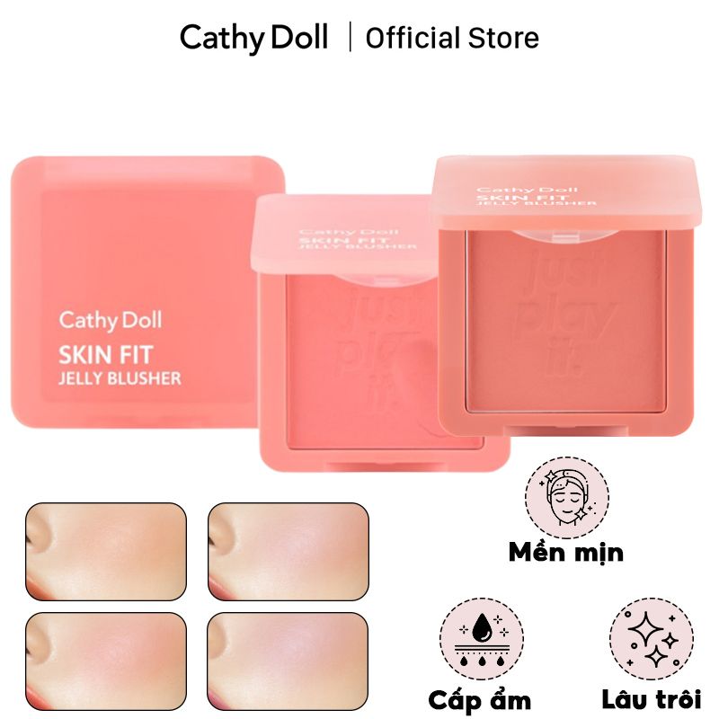 Phấn Má Hồng Dạng Kem Mềm Mịn Cathy Doll Skin Fit Jelly Blusher 6g