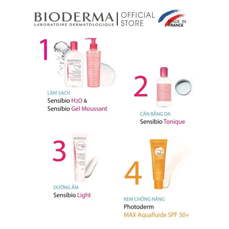 Nước Tẩy Trang Bioderma Dành Cho Da Nhạy Cảm Công Nghệ Micellar Sensibio H2O