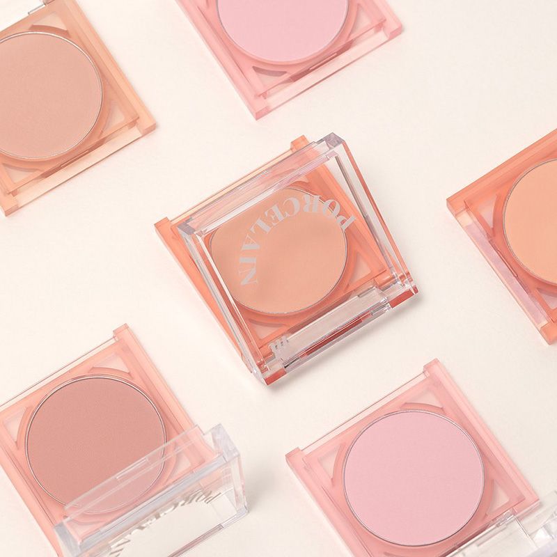 Phấn Má Hồng Dạng Nén Chuẩn Màu, Lâu Trôi Merzy Porcelain Cheek Blusher