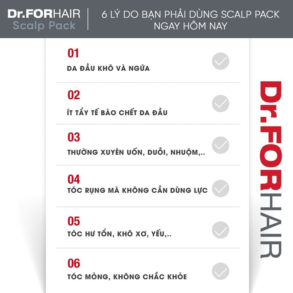 Dầu Xả Giảm Rụng Tóc, Chăm Sóc Da Đầu Dr.FORHAIR Folligen Scalp Pack 250ml