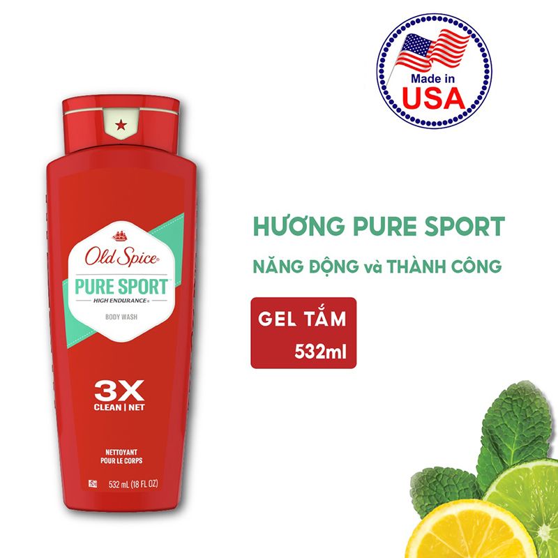 [532ml] Sữa Tắm Dành Cho Nam Old Spice High Endurance Body Wash