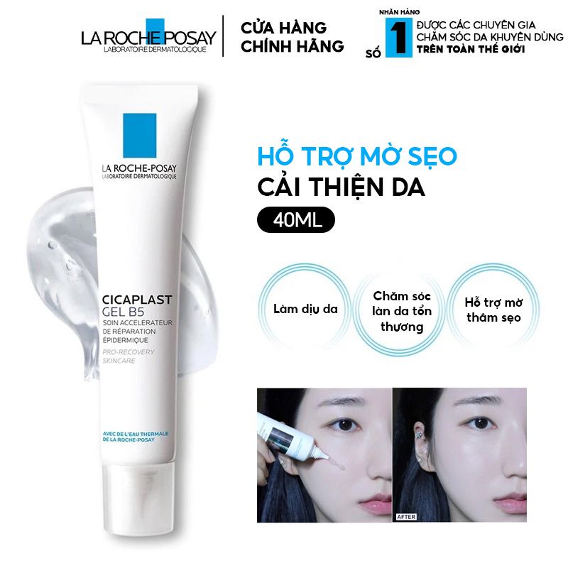 Kem Dưỡng Mờ Sẹo, Cải Thiện Da La Roche-Posay Cicaplast Gel B5 Epidermal Recovery Accelerator Skincare