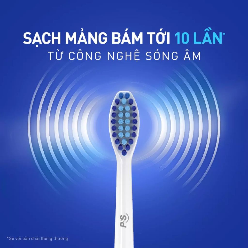 Bàn Chải Điện Sạch Sâu, Công Nghệ Sóng Âm P/S S100 Pro Expertcare #MÀU XANH OMBRE