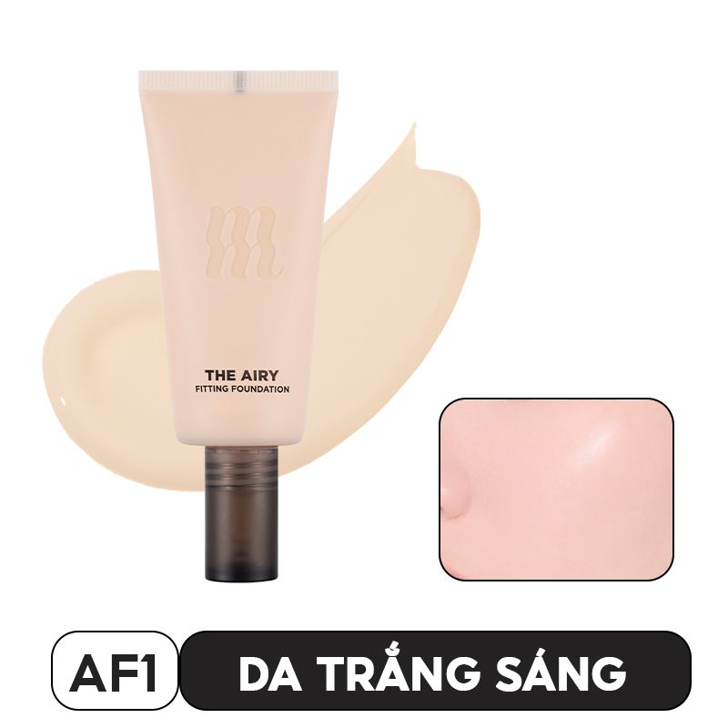 Kem Nền Kiềm Dầu, Lâu Trôi, Che Khuyết Điểm Merzy The Airy Fitting Foundation 30ml