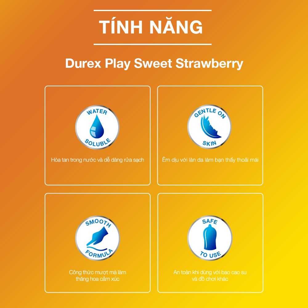 Gel Bôi Trơn Có Hương Durex Play Saucy Strawberry 100ml (Che tên sản phẩm khi giao hàng)