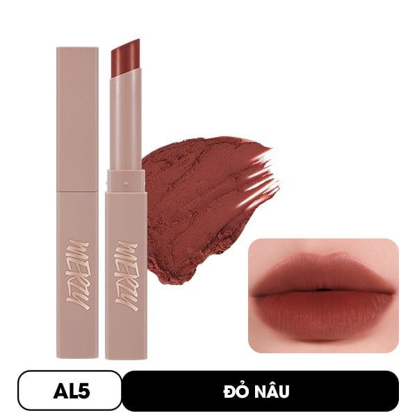 [Academia Collection] Son Thỏi Lì, Lên Màu Chuẩn, Mịn Mượt Nhẹ Môi Merzy Academia Cotton Lipstick 1.8g