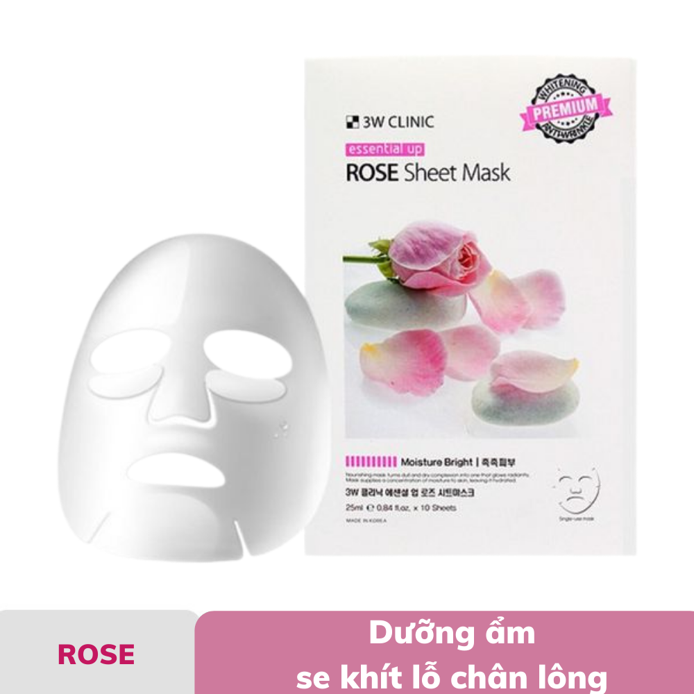 Mặt Nạ Tinh Chất Dưỡng Da 3W Clinic Essential Up Sheet Mask 25ml