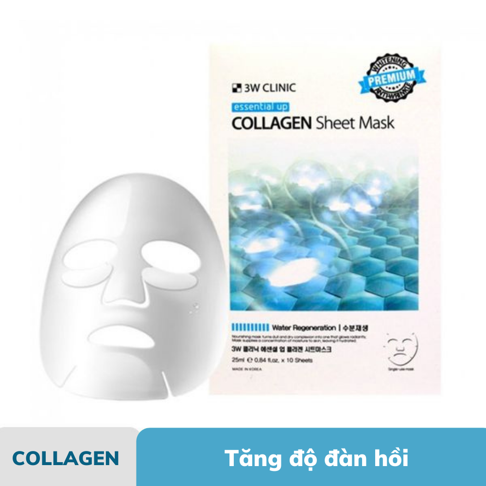 Mặt Nạ Tinh Chất Dưỡng Da 3W Clinic Essential Up Sheet Mask 25ml