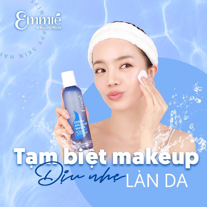 Nước Tẩy Trang Làm Sạch Sâu Emmié By Happy Skin Derma Micellar Water 250ml