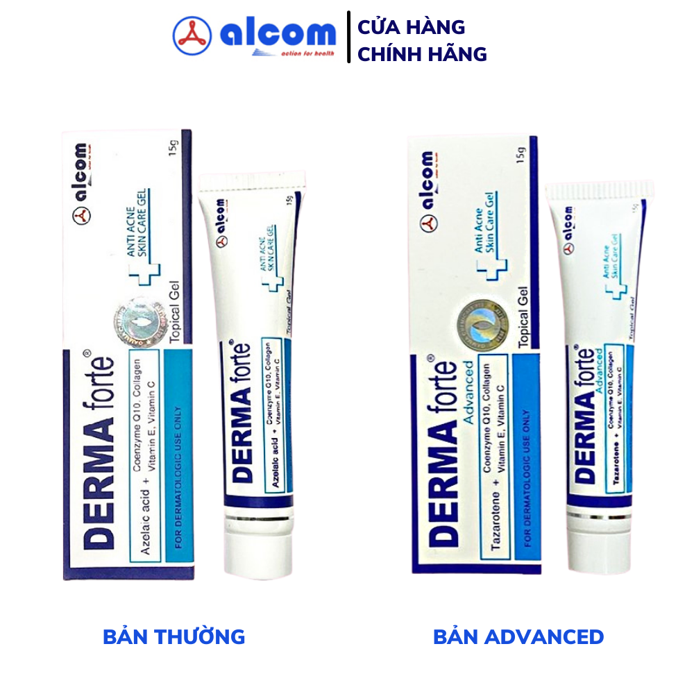 Gel Hỗ Trợ Giảm Mụn, Giảm Thâm Derma Forte Topical Gel 15g