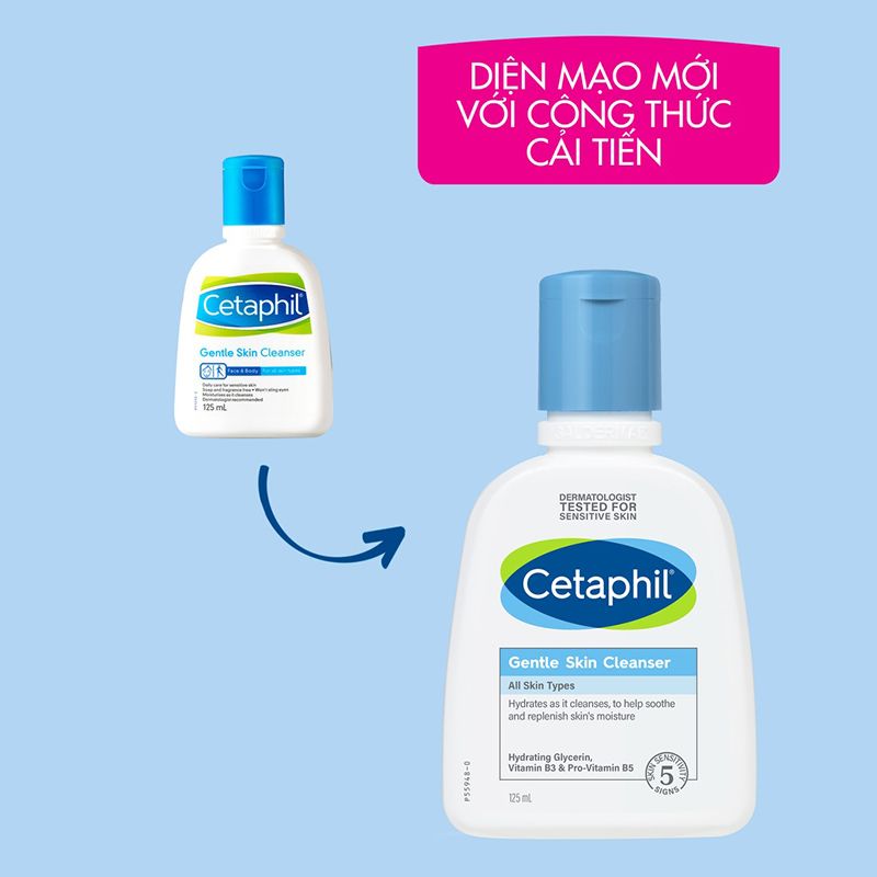 Sữa Rửa Mặt Lành Tính, Dịu Nhẹ Không Xà Phòng Cetaphil Gentle Skin Cleanser