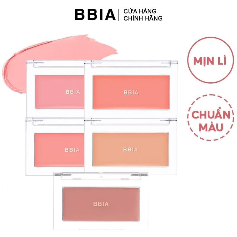 Má Hồng Dạng Kem Mềm Mịn, Chuẩn Màu Bbia Ready To Wear Downy Cheek 3.5g