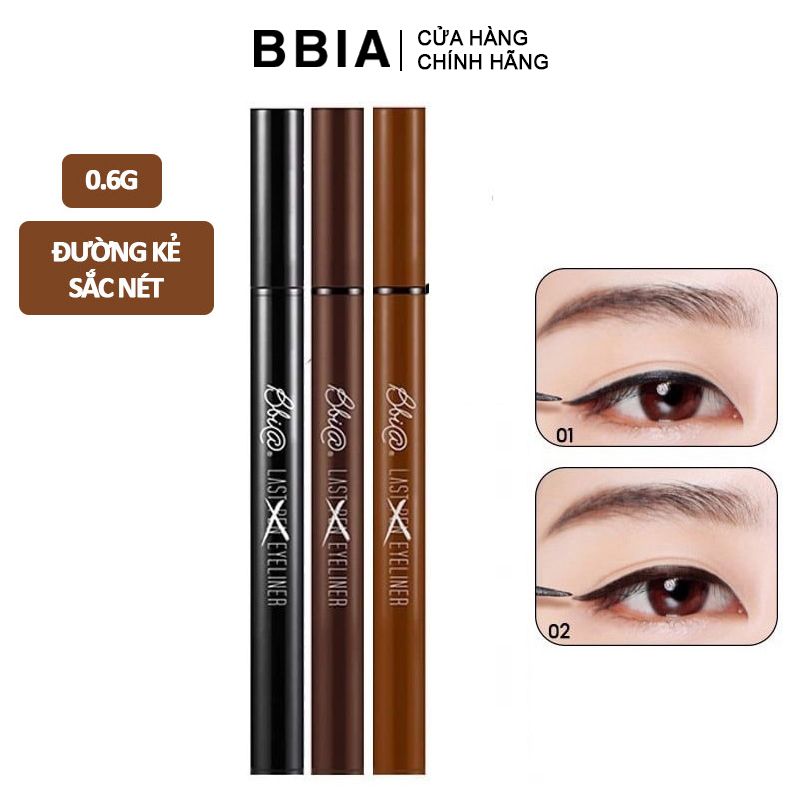 Bút Kẻ Mắt Nước Sắc Nét, Lâu Trôi Bbia Last Pen Eyeliner - 01 Sharpen Black 0.6g