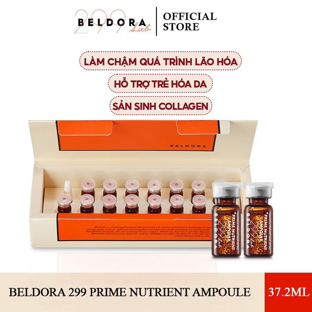 Tinh Chất Retinol Hỗ Trợ Trẻ Hóa Da Beldora 299 Prime Nutrient Ampoule 2.5ml