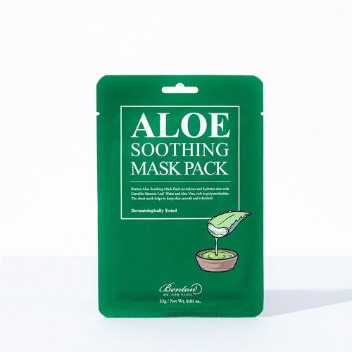 Mặt Nạ Giấy Cấp Nước, Làm Dịu Da Chiết Xuất Lô Hội Benton Aloe Soothing Mask Pack 23g