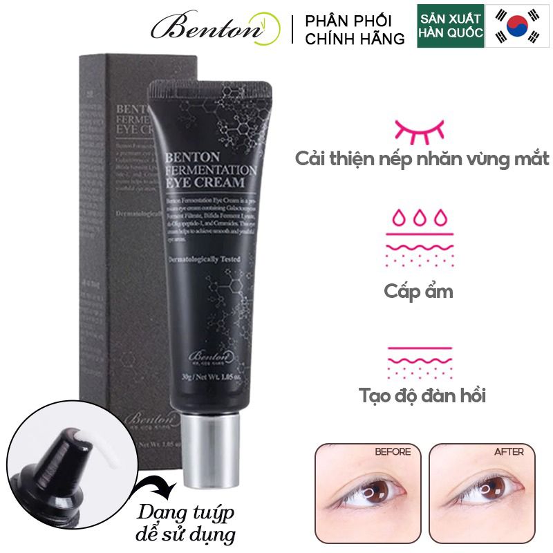 Kem Dưỡng Mắt Cải Thiện Nếp Nhăn Benton Fermentation Eye Cream 30g