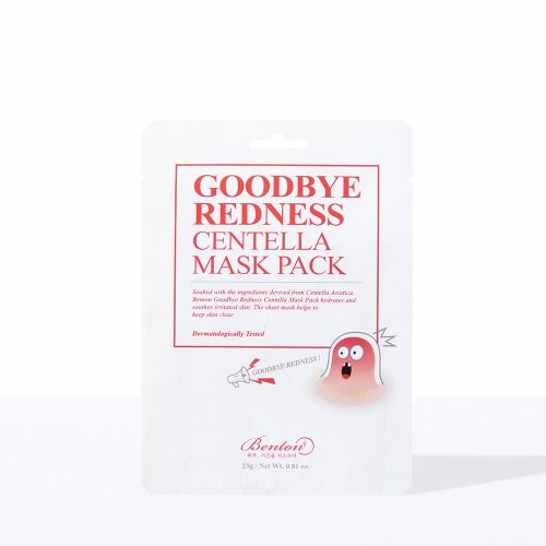[1 Miếng] Mặt Nạ Làm Dịu, Chăm Sóc Da Mụn Benton Goodbye Redness Centella Mask Pack 23g