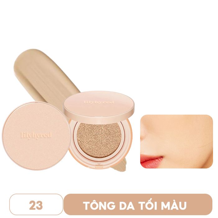 Phấn Nước Che Phủ Mỏng Mịn Tự Nhiên, Cho Làn Da Sáng Bóng Rạng Rỡ Lilybyred Fitting Glow Cushion SPF50+/PA+++ 14g - 23 Natural Glow