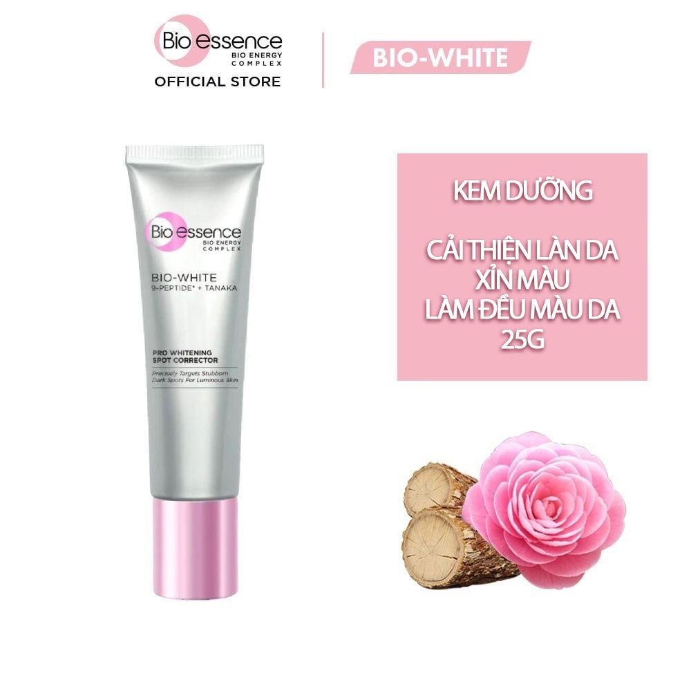 Kem Dưỡng Hỗ Trợ Làm Sáng Da, Giảm Tàn Nhang & Đốm Nâu Bio-essence Bio White Pro Whitening Spot Corrector 25g