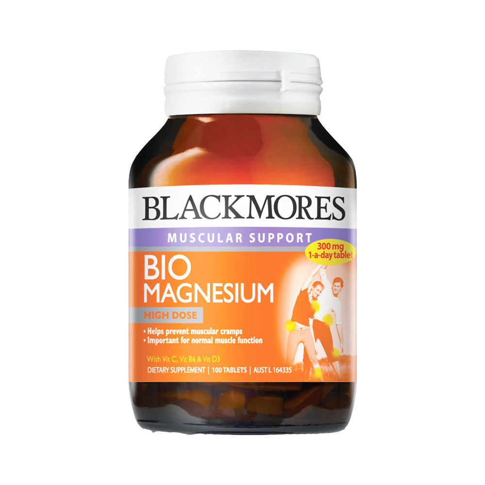 [100 Viên/Lọ] Viên Uống Hỗ Trợ Cơ Bắp & Xương Blackmores Muscular Support Bio Magnesium