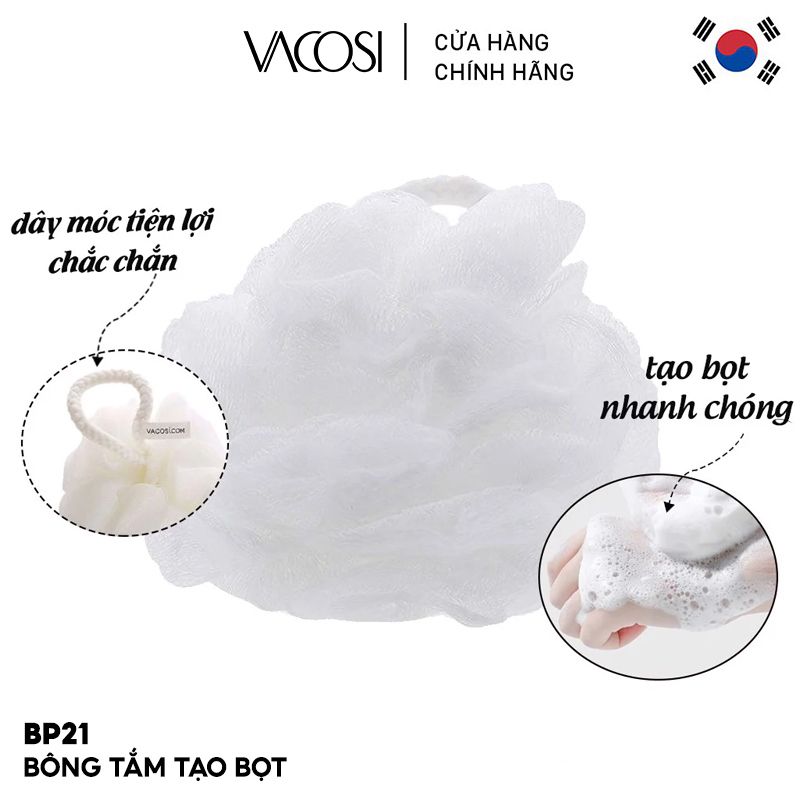 Bông Tắm Tạo Bọt Vacosi Plastic Bath Sponge - BP21