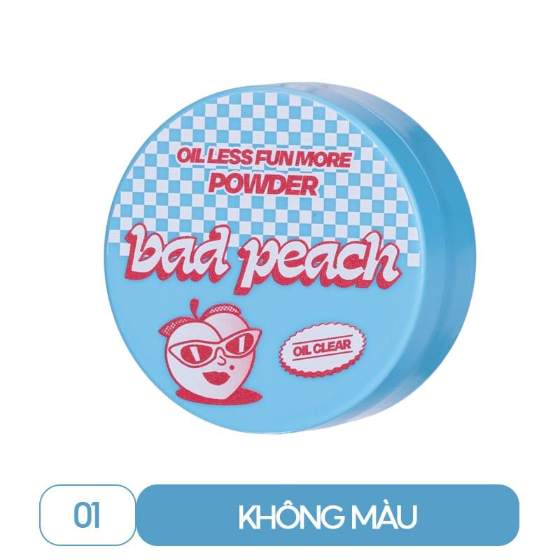 Phấn Phủ Kiềm Dầu, Che Phủ Tốt, Cho Lớp Nền Căng Mịn Bad Peach Oil Less Fun More Powder SPF35/PA++ 4g