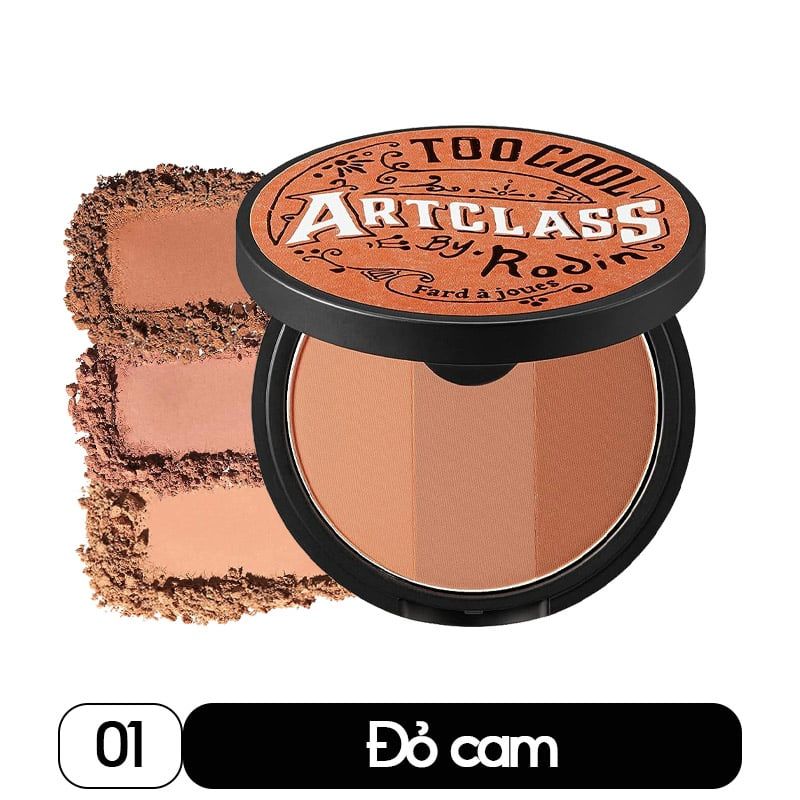 Phấn Má Hồng 3 Màu Too Cool For School Art Class By Rodin Blusher 9.5g