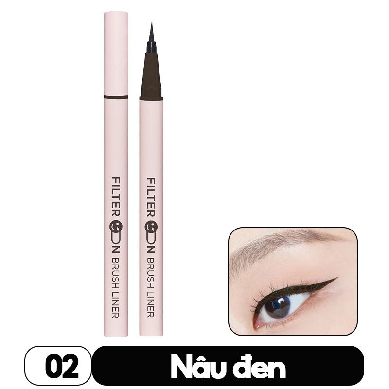 Bút Kẻ Mắt Nước Sắc Nét, Lâu Trôi I'm Meme Filter On Brush Liner 0.6g