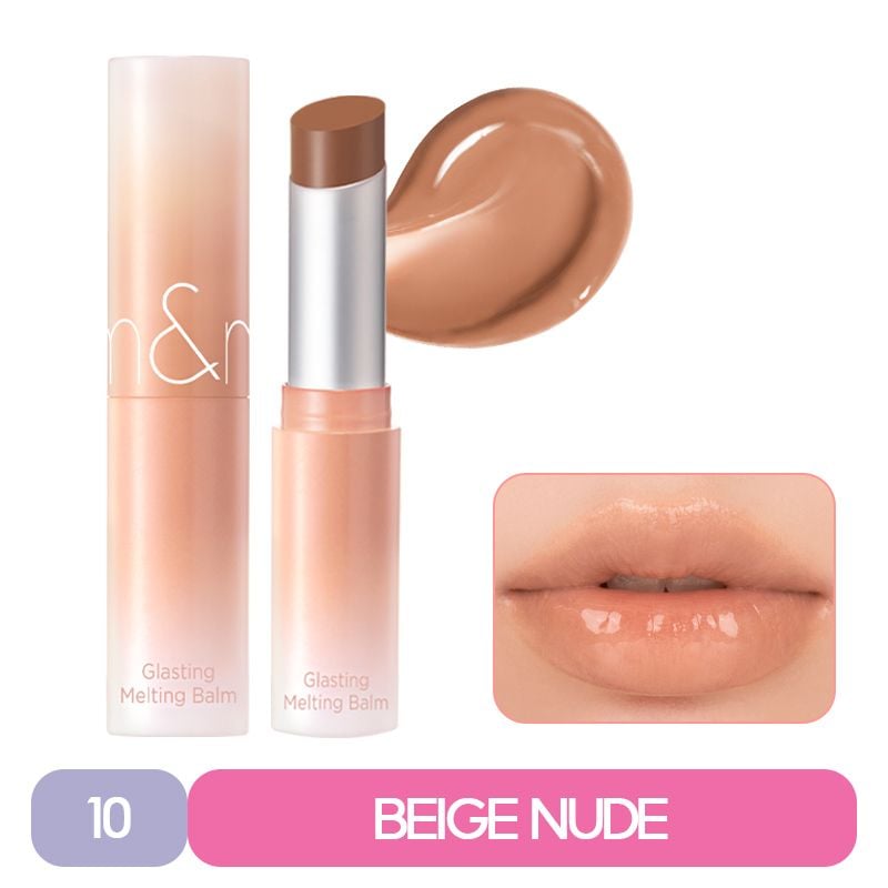 [DUSTY ON THE NUDE][VE-EASY] Son Dưỡng Dạng Thỏi Có Màu Thuần Chay Dưỡng Ẩm Mềm Môi Romand Glasting Melting Balm 3.5g