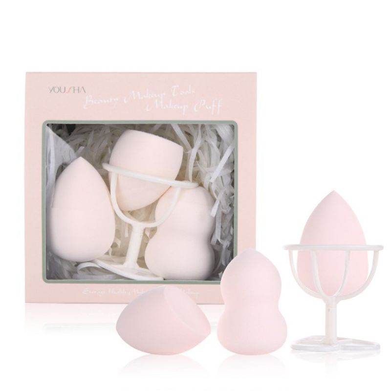 [NHẬP KHẨU] Set 3 Mút Tán Kem Nền Nhiều Hình Dạng Yousha Beauty Makeup Tools Puff YF200