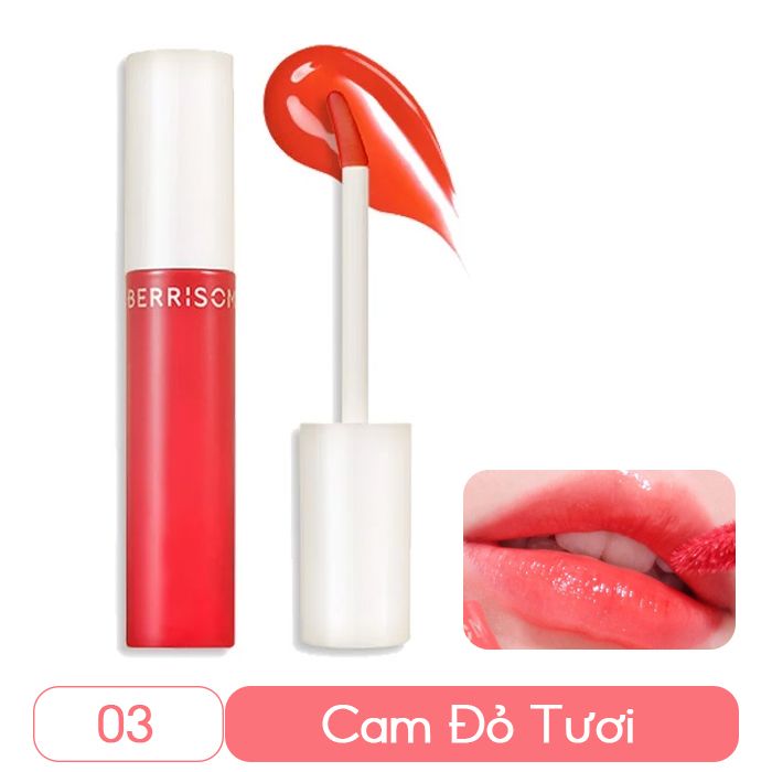 Son Tint Lì, Lên Màu Siêu Chuẩn Berrisom Real Me Water Glow Tint 6g - Màu 01