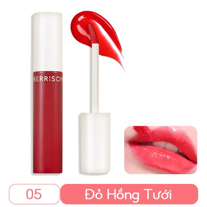 Son Tint Lì, Lên Màu Siêu Chuẩn Berrisom Real Me Water Glow Tint 6g - Màu 01