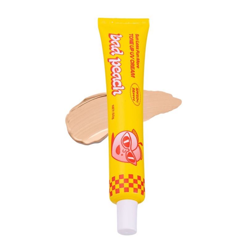 Kem Chống Nắng Nâng Tông Bad Peach Sun Less Fun More Tone Up Cream SPF50+/PA++++ 50g