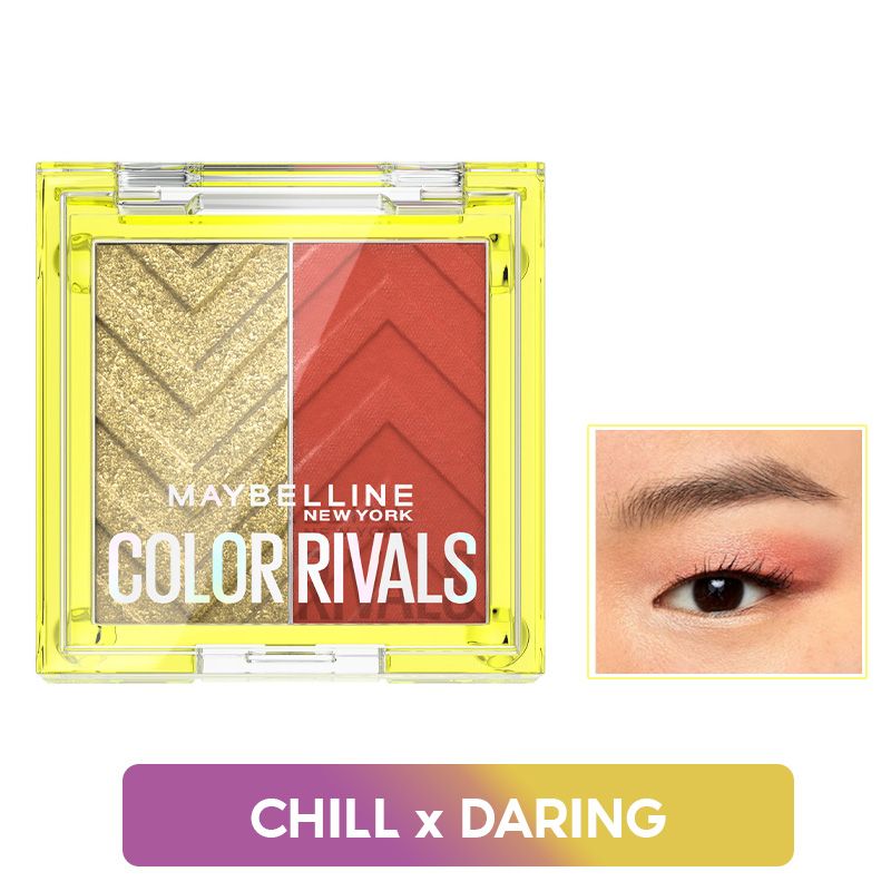 Bảng Phấn Mắt 2 Ô Màu Maybelline Color Rivals Shadow Duo Palette 3g