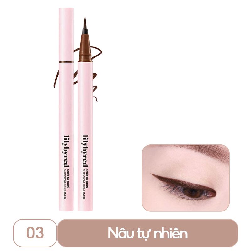 Bút Kẻ Mắt Nước Siêu Mảnh, Chống Trôi Lilybyred am9 to pm9 Survival Pen Liner