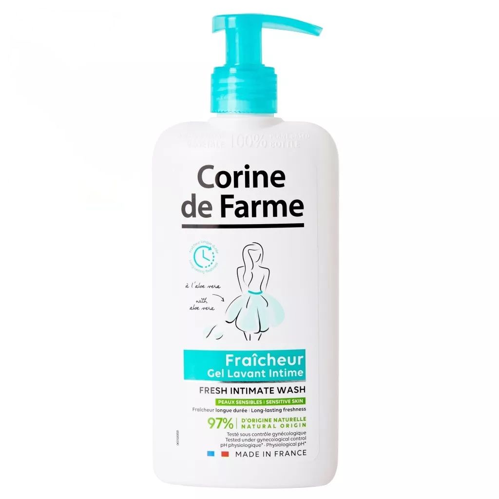 Dung Dịch Vệ Sinh Phụ Nữ Giúp Làm Sạch Nhẹ Nhàng Corine De Farme Intimate Gel 250ml (Che tên sản phẩm khi giao hàng)