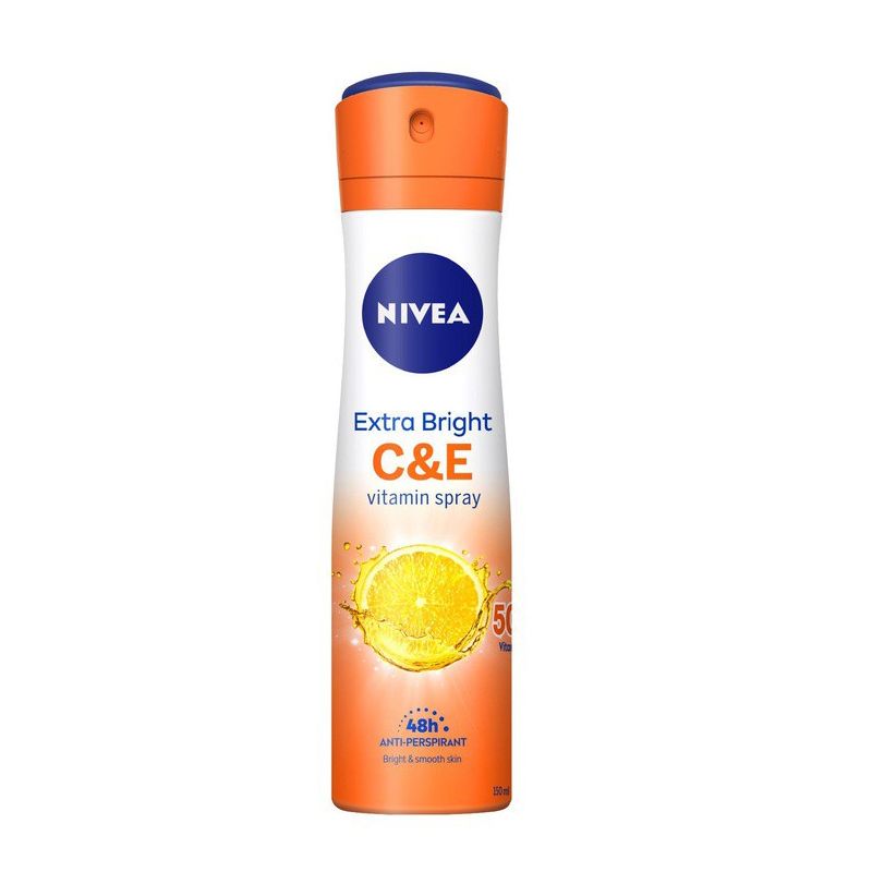 Xịt Ngăn Mùi Dưỡng Sáng Da Vitamin C&E Nivea Extra Bright C&E Vitamin Spray 150ml