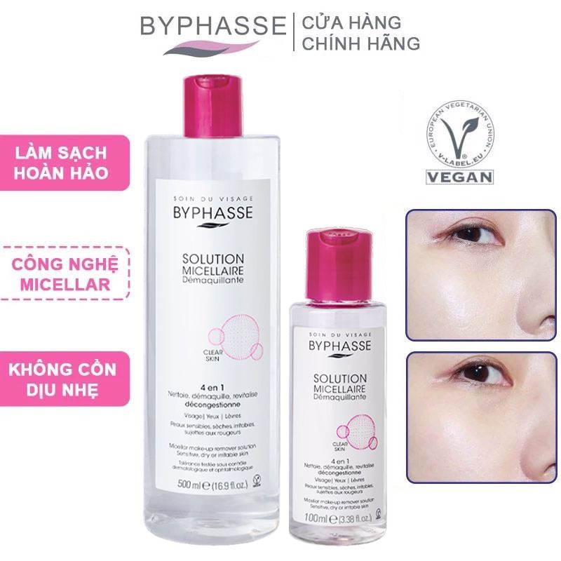 Nước Tẩy Trang Dành Cho Mọi Loại Da Byphasse Solution Micellaire