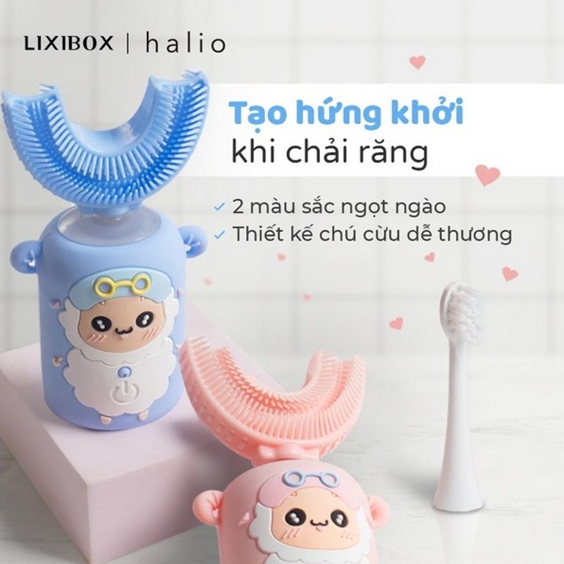 Bàn Chải Đánh Răng Điện Dành Cho Trẻ Em Halio Smart Sonic Electric Toothbrush Kids