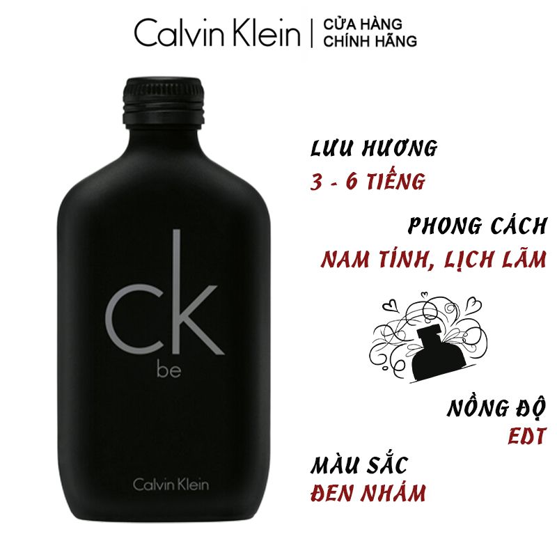 Nước Hoa Phong Cách Quyến Rũ, Ấm Áp Calvin Klein Be EDT 100ml