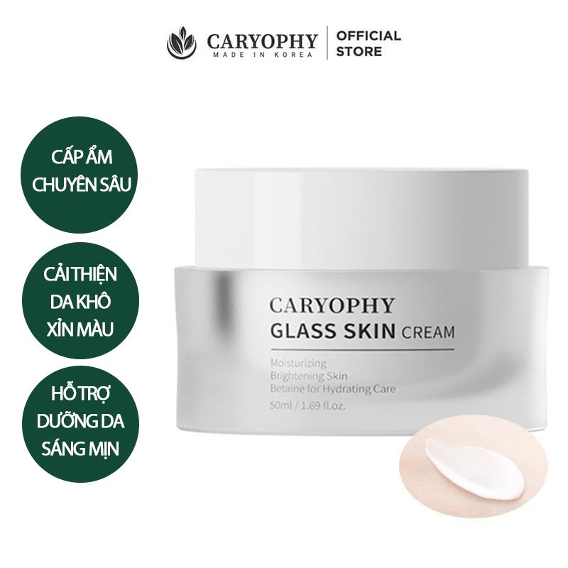 Kem Dưỡng Hỗ Trợ Dưỡng Sáng Da, Cấp Ẩm Da Caryophy Glass Skin Cream 50ml