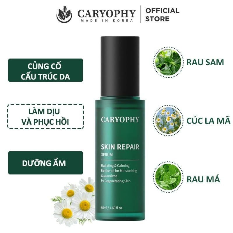 Serum Caryophy Tinh Chất Hỗ Trợ Phục Hồi, Dưỡng Ẩm Da Caryophy Skin Repair Serum 50ml