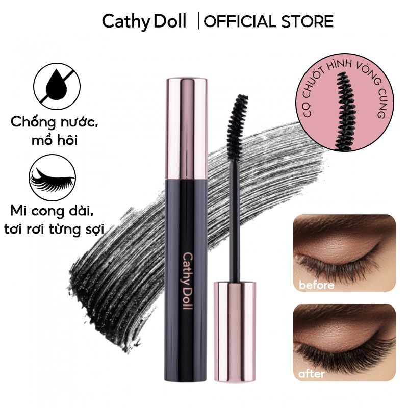 Mascara Chuốt Mi Làm Dài Và Cong Mi, Chống Trôi Hiệu Quả Cathy Doll Less Is More Mascara 8g