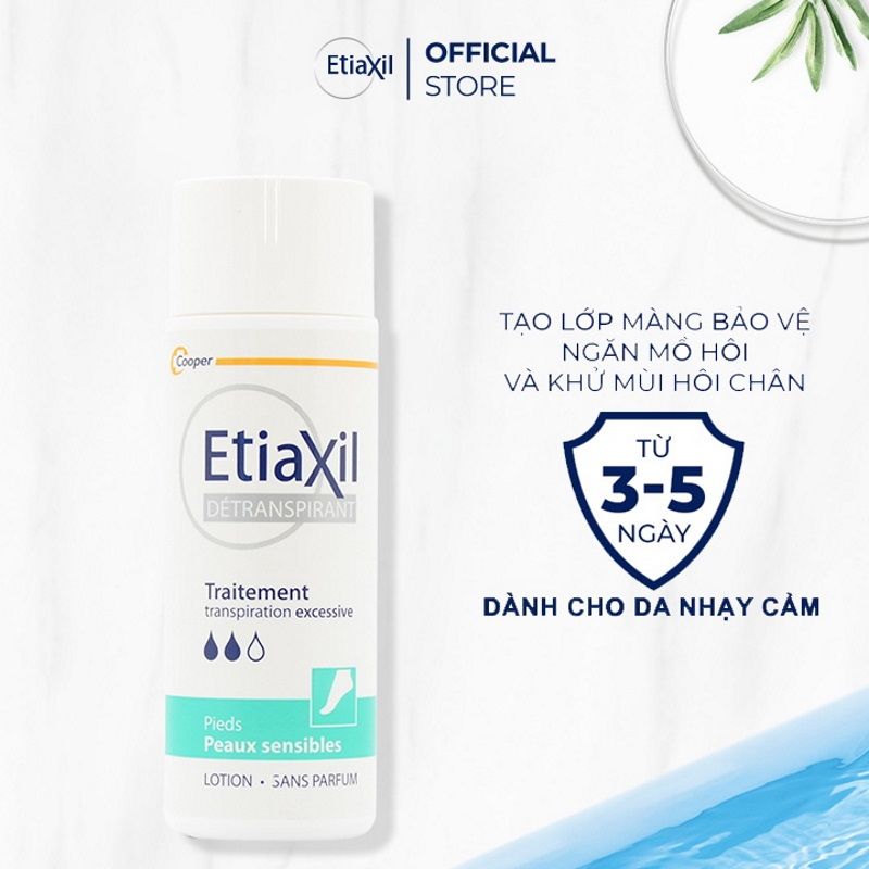 Khử Mùi, Hỗ Trợ Giảm Mồ Hôi Chân, Tay Etiaxil Unperspirant Lotion Treatment 100ml