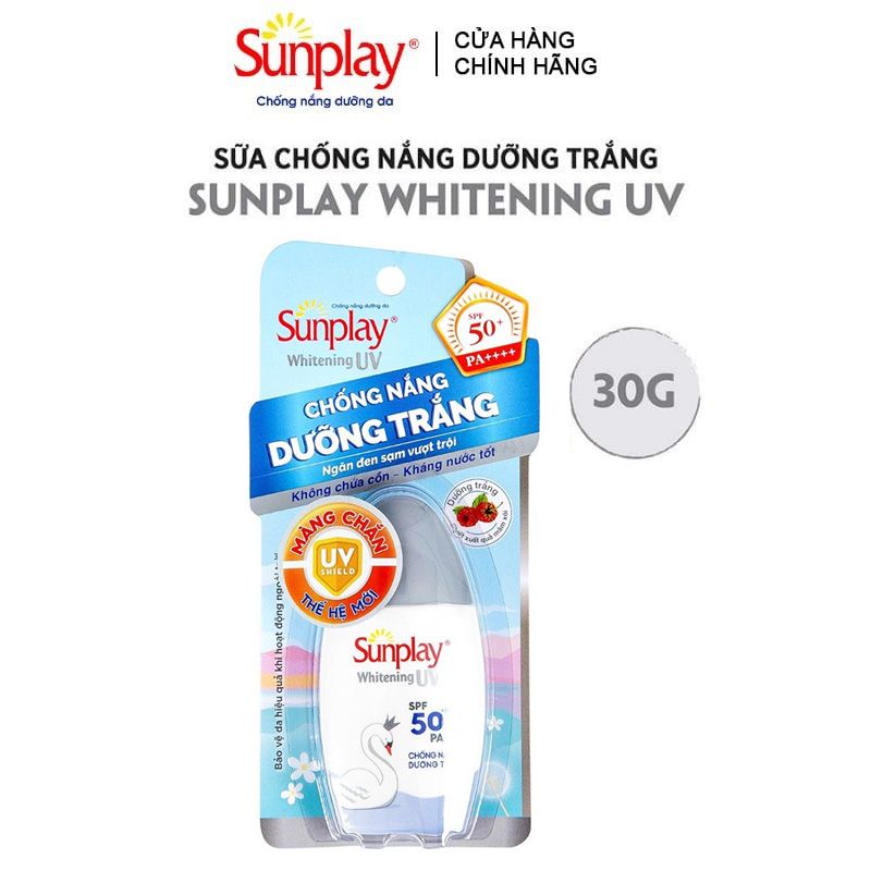 Kem Chống Nắng Dạng Sữa Dưỡng Trắng Da Sunplay Whitening UV SPF50+/PA++++ 30g