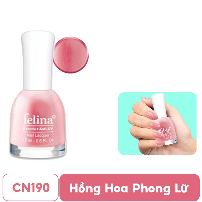 Sơn Móng Tay Lên Màu Chuẩn, Nuôi Dưỡng Móng, Màu Sắc Đa Dạng Felina Nail Lacquer 18ml