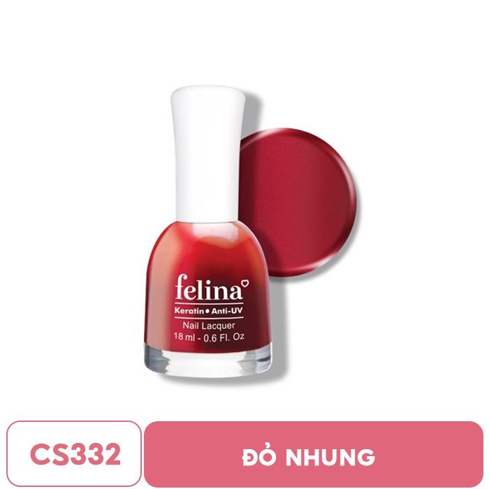 Sơn Móng Tay Lên Màu Chuẩn, Nuôi Dưỡng Móng, Màu Sắc Đa Dạng Felina Nail Lacquer 18ml