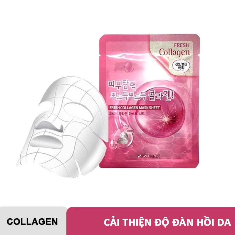 Mặt Nạ Dưỡng Da Chiết Xuất Từ Thiên Nhiên 3W Clinic Fresh Mask Sheet 23ml