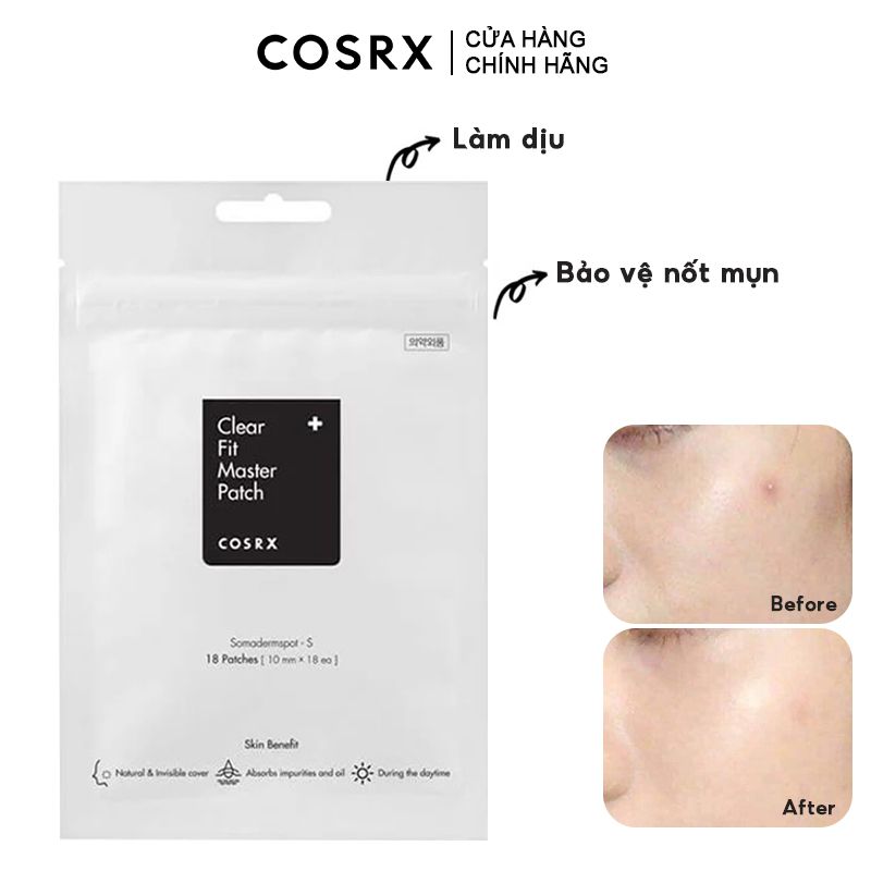 Miếng Dán Mụn, Che Phủ Nốt Mụn Cosrx Clear Fit Master Patch